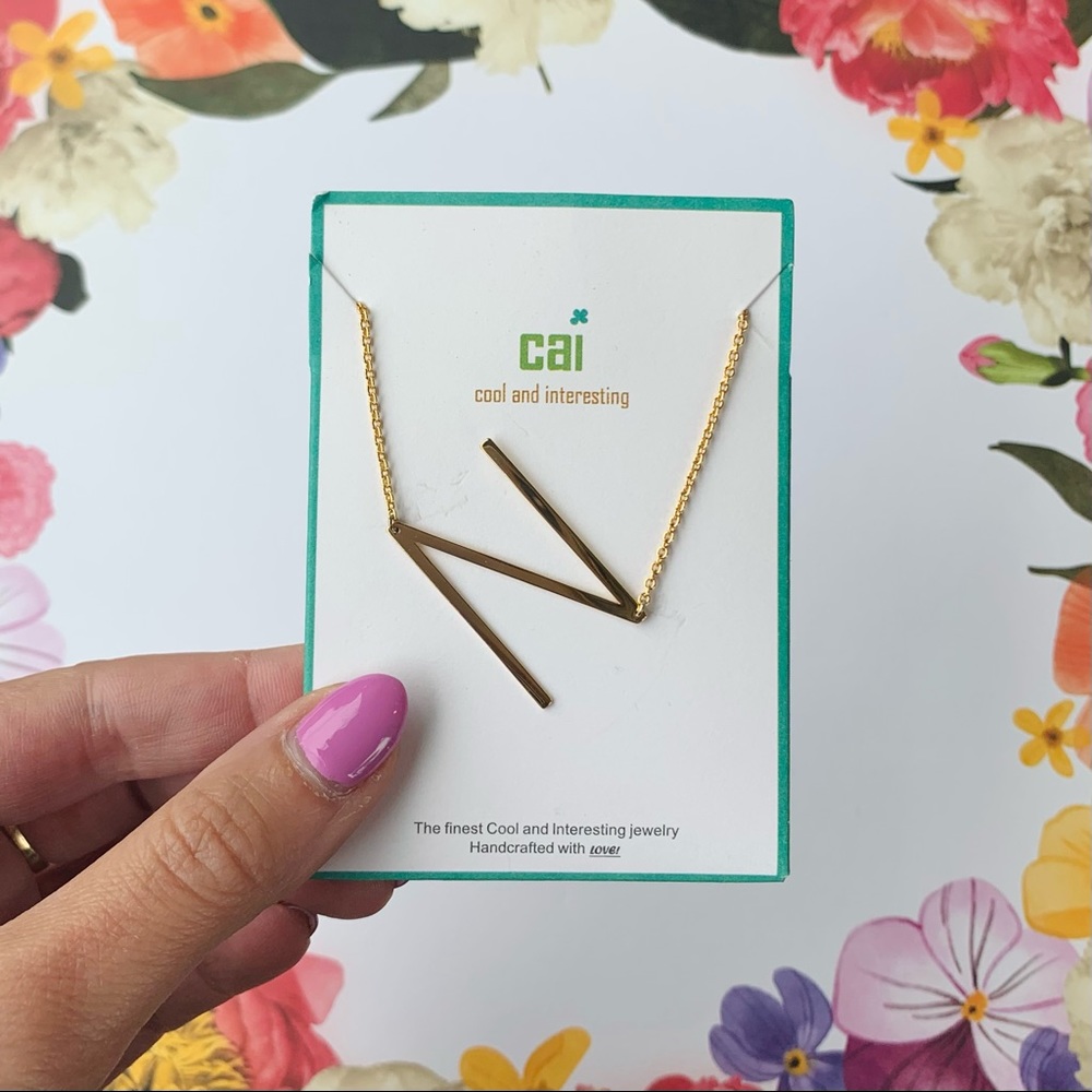 “N” Initial Necklace by Cool and Interesting (CAI)